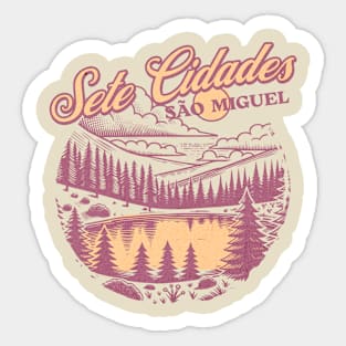 Sete Cidades, Sao Miguel, Acores, Portugal Sticker